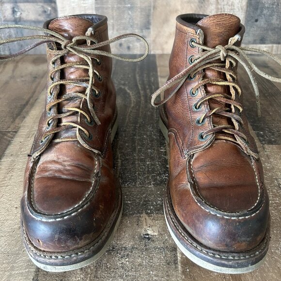 Red Wing 1907 Heritage Moc Toe Work Boots Mens 10 D - Picture 3 of 12